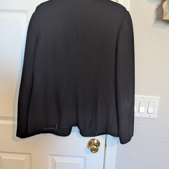 🖤 90s Talbots Blazer | Italian Wool Knit Pewter Buttons Precision Tailoring  12 - Picture 8 of 10